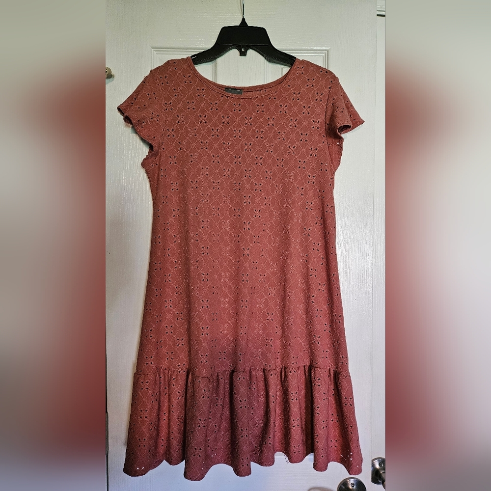 Women's Olivia Rae Eyelet Dress size L
